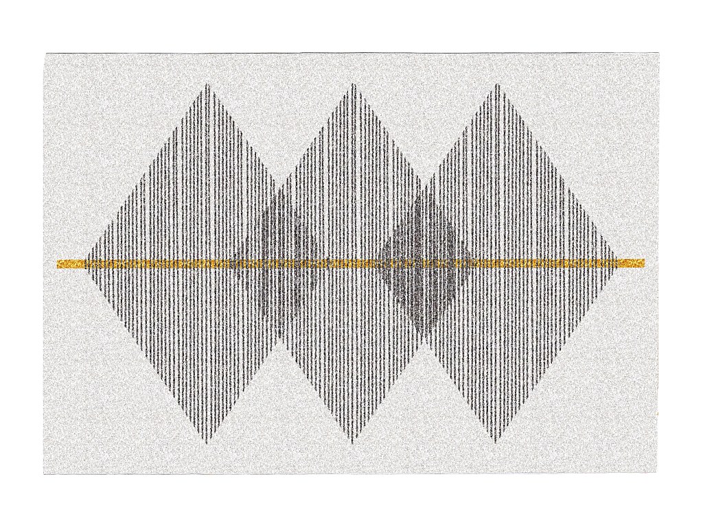Teppich mit geometrischen Formen - 160 x 230 cm - Weiß & Grau - NIMIRIA