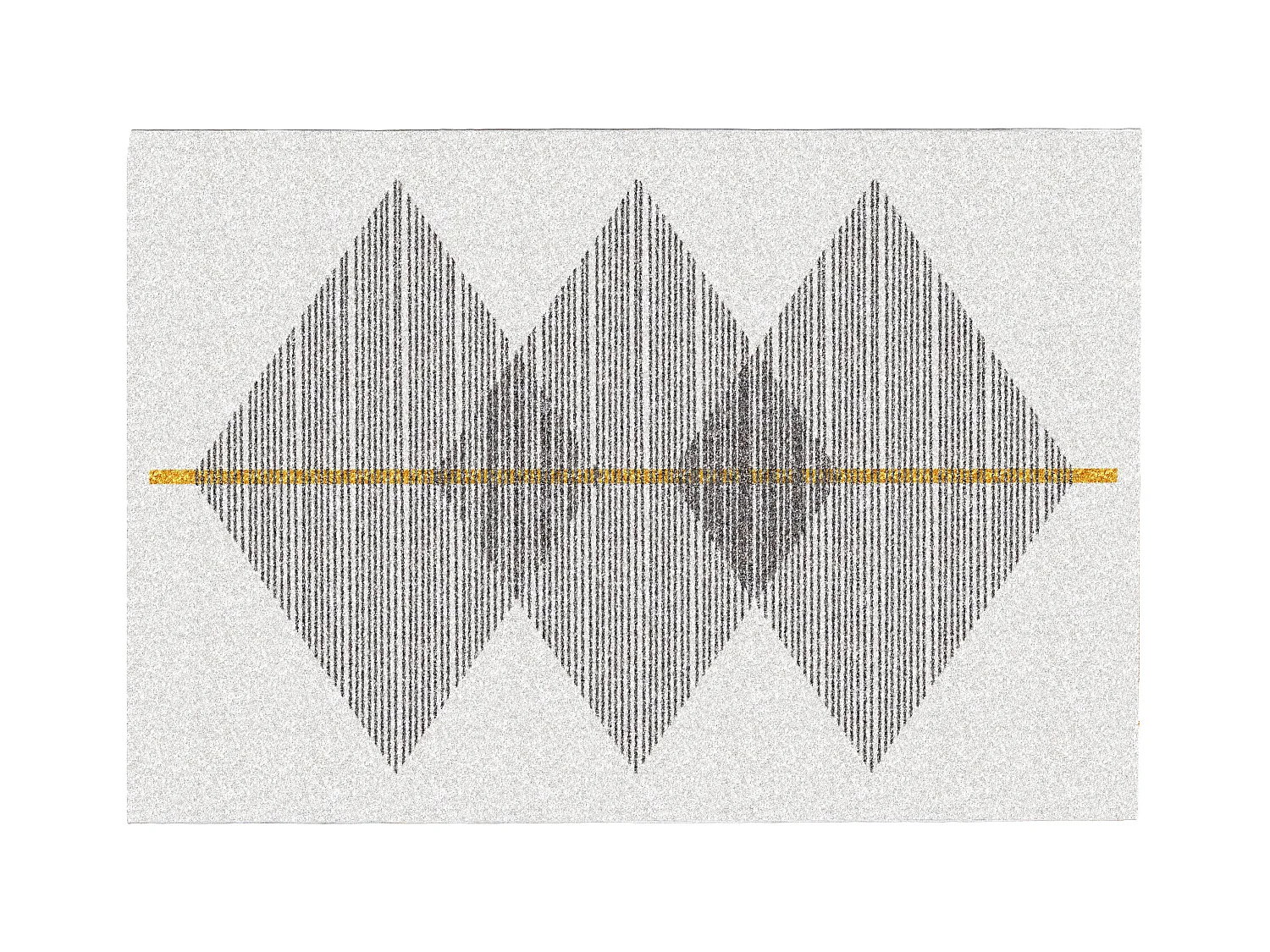 Tapis géométrique - 160 x 230 cm - Blanc et gris- NIMIRIA