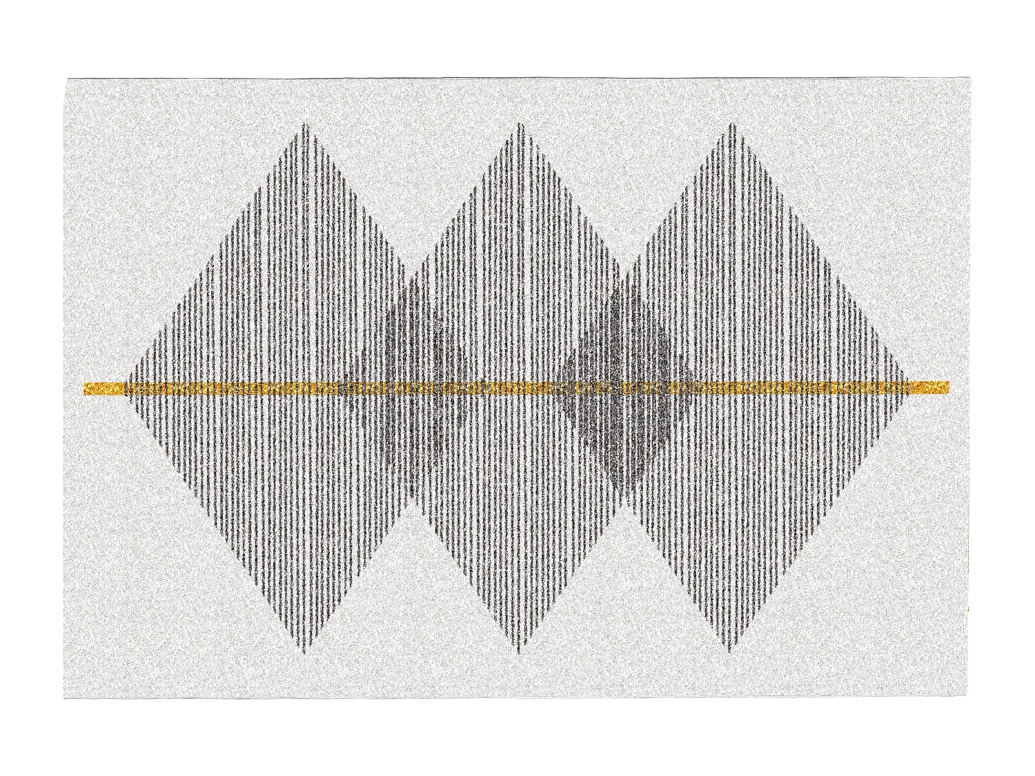 Tapis géométrique - 160 x 230 cm - Blanc et gris- NIMIRIA