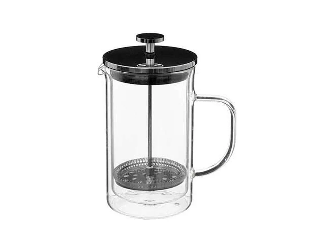 Cafetière Double Paroi en Verre "Loft" 60cl Noir