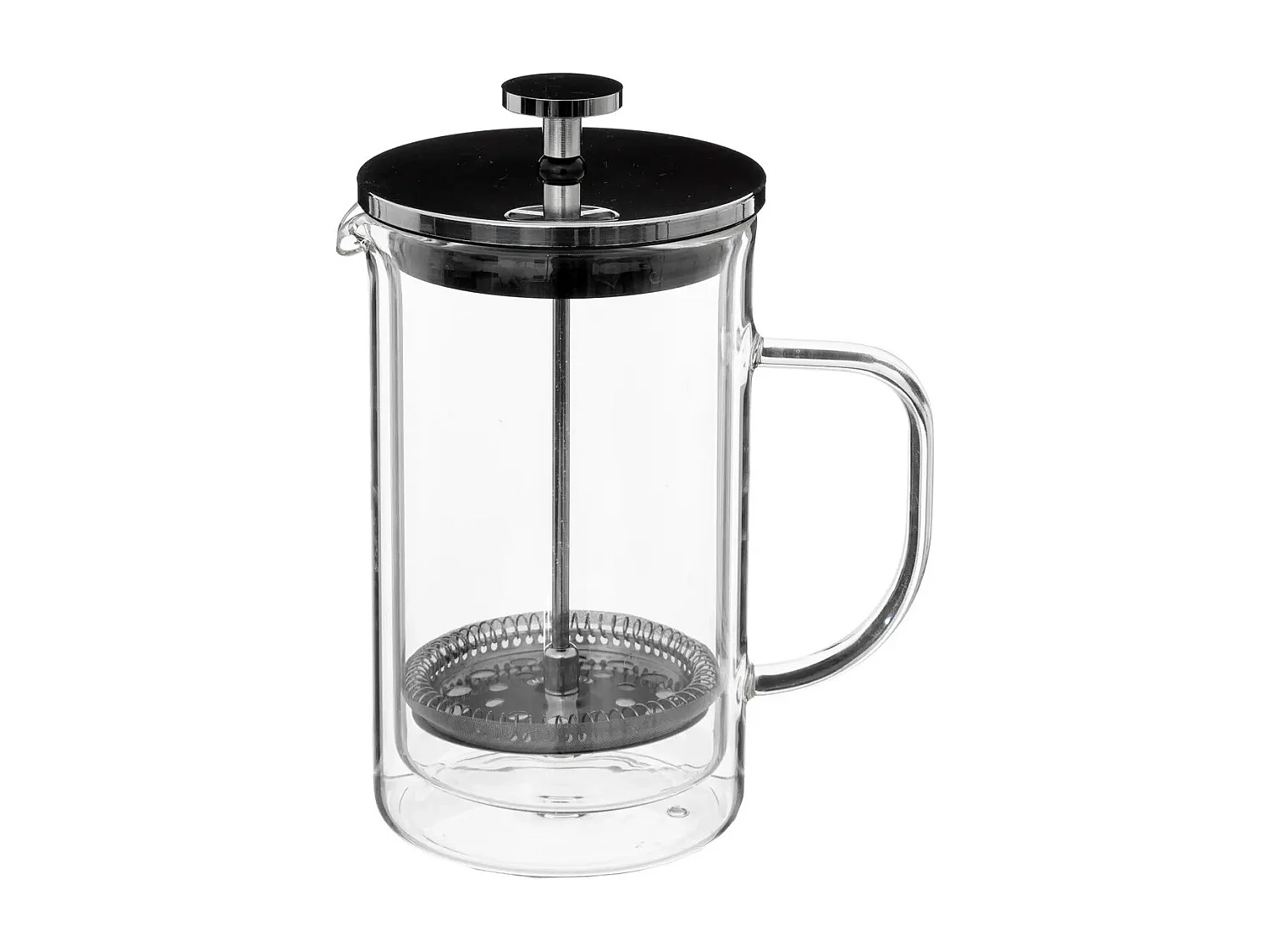 Cafetière Double Paroi en Verre "Loft" 60cl Noir