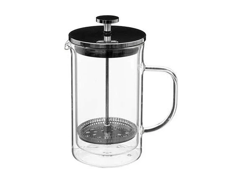 Cafetière Double Paroi en Verre "Loft" 60cl Noir