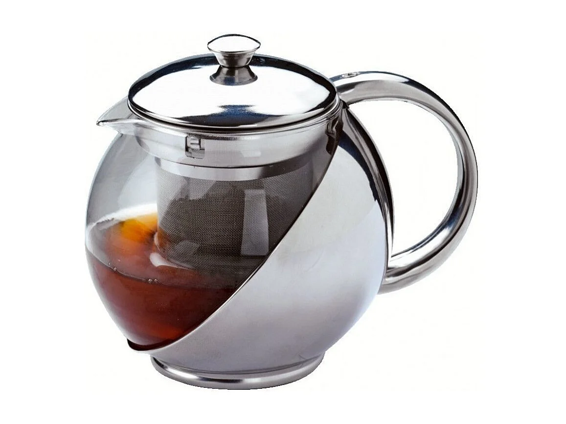 Théière avec Filtre "Spot" 1,10L Argent