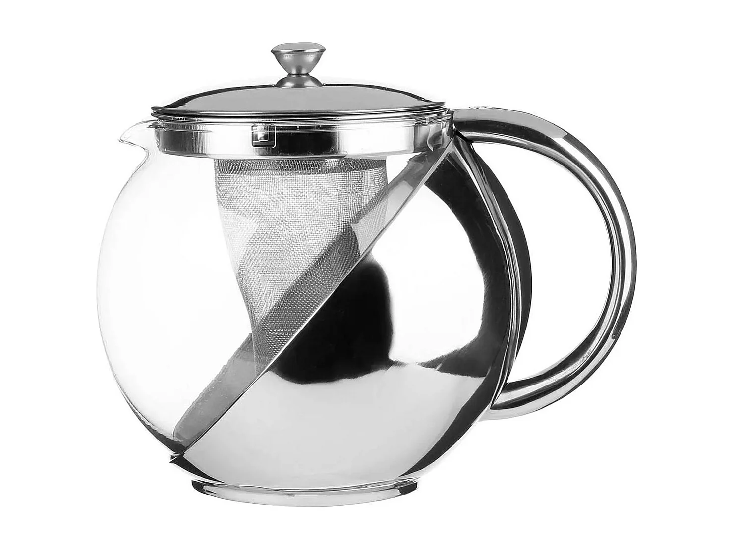 Théière avec Filtre "Spot" 1,10L Argent