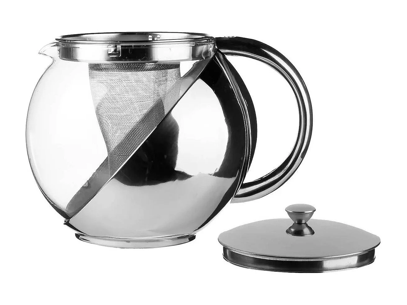 Théière avec Filtre "Spot" 1,10L Argent