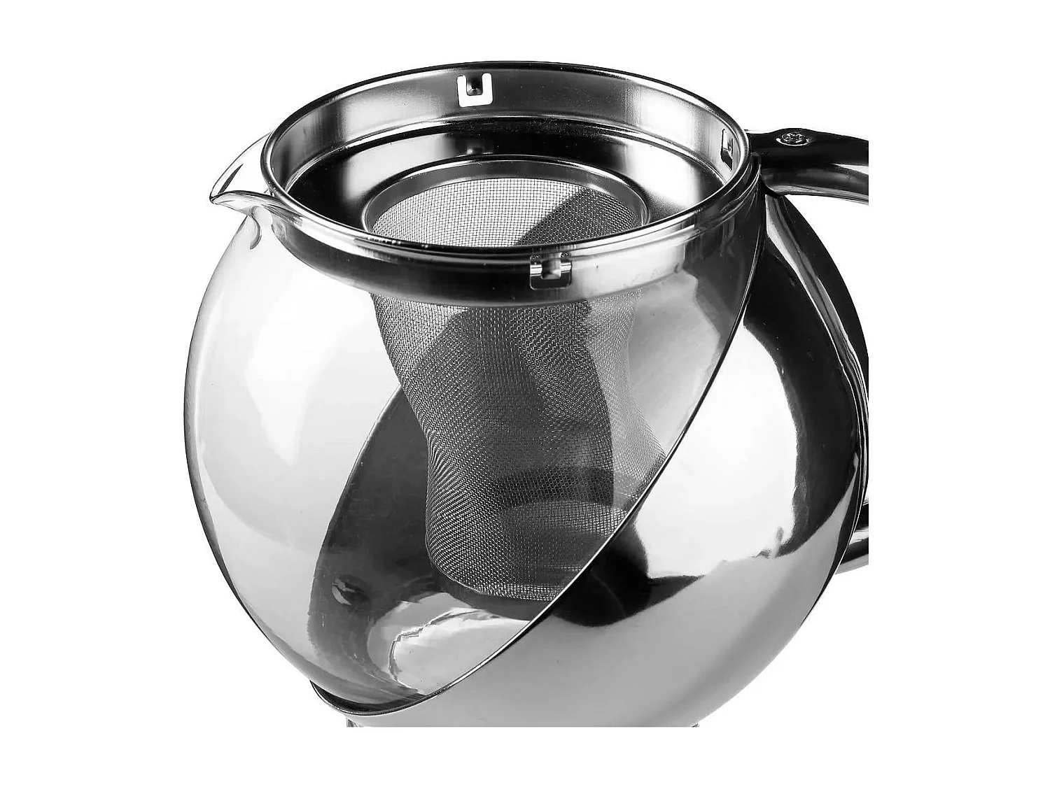 Théière avec Filtre "Spot" 1,10L Argent