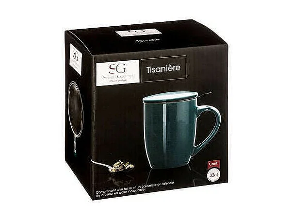 Tisanière en Faïence "Colorama" 32cl Bleu