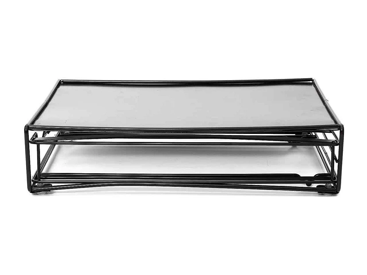 Tiroir Porte-Capsules Métal "Coffee" 31cm Noir