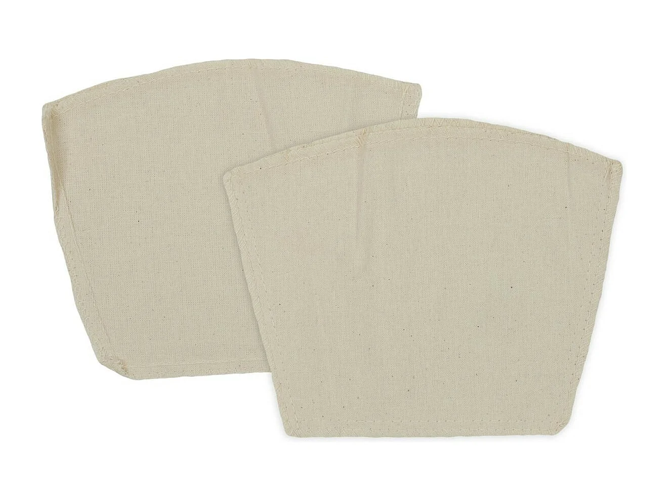 Lot de 2 Filtres à Café Lavables "Ecolo" 16cm Naturel