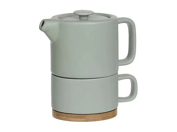 Théière avec Tasse "Nature" 40cl Menthe