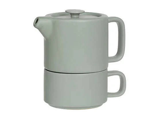 Théière avec Tasse "Nature" 40cl Menthe