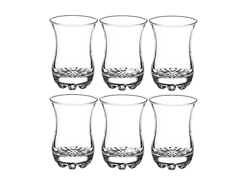 Lot de 6 Verres à Thé "Sylvana II" 8cl Transparent
