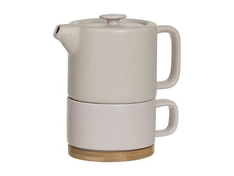 Théière avec Tasse "Nature" 40cl Rose