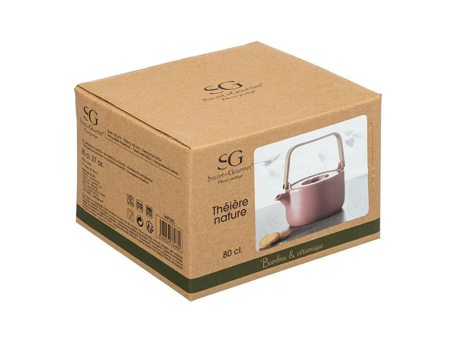 Théière Design "Nature" 80cl Terracotta