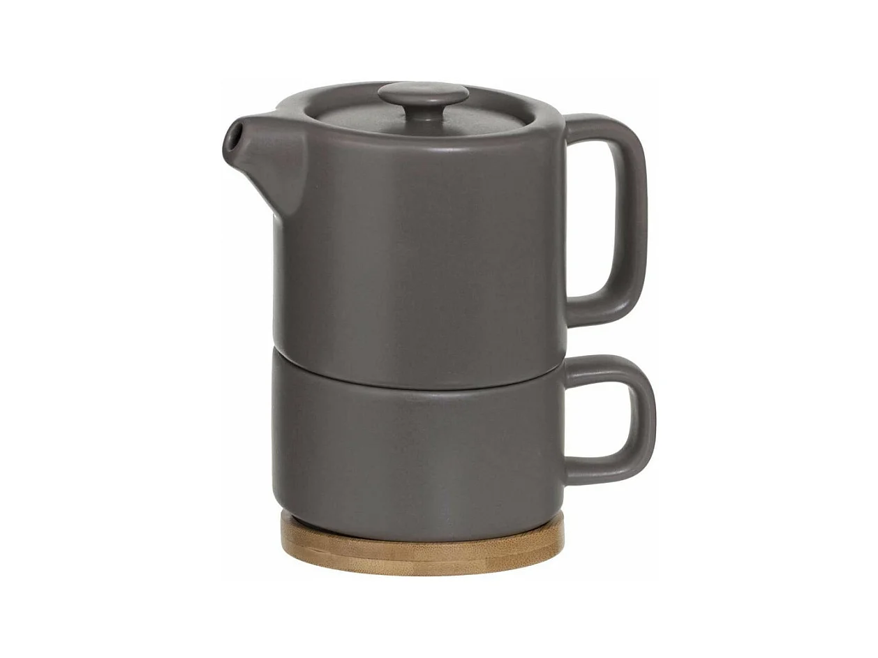 Théière avec Tasse "Nature" 40cl Taupe