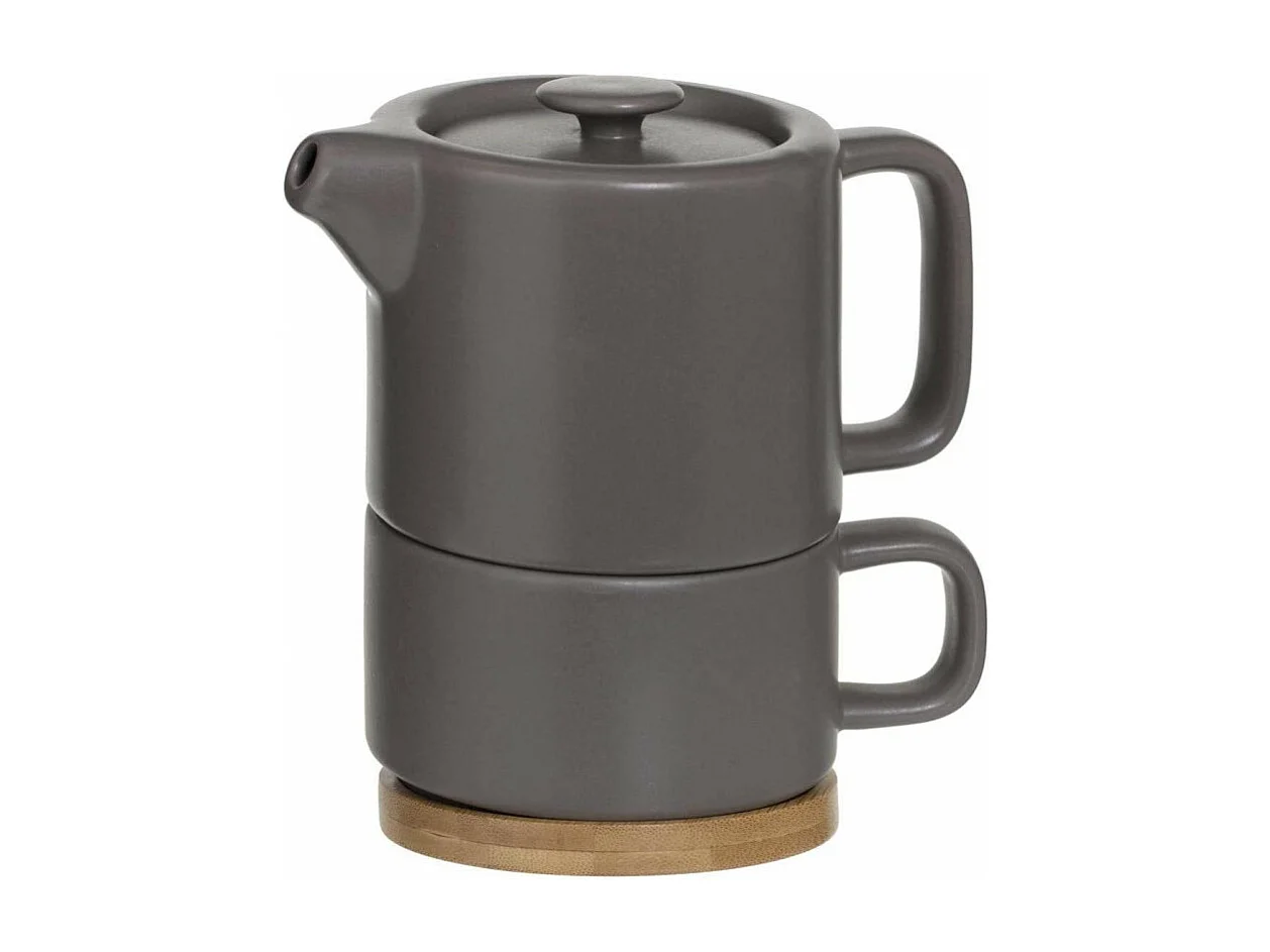 Théière avec Tasse "Nature" 40cl Taupe