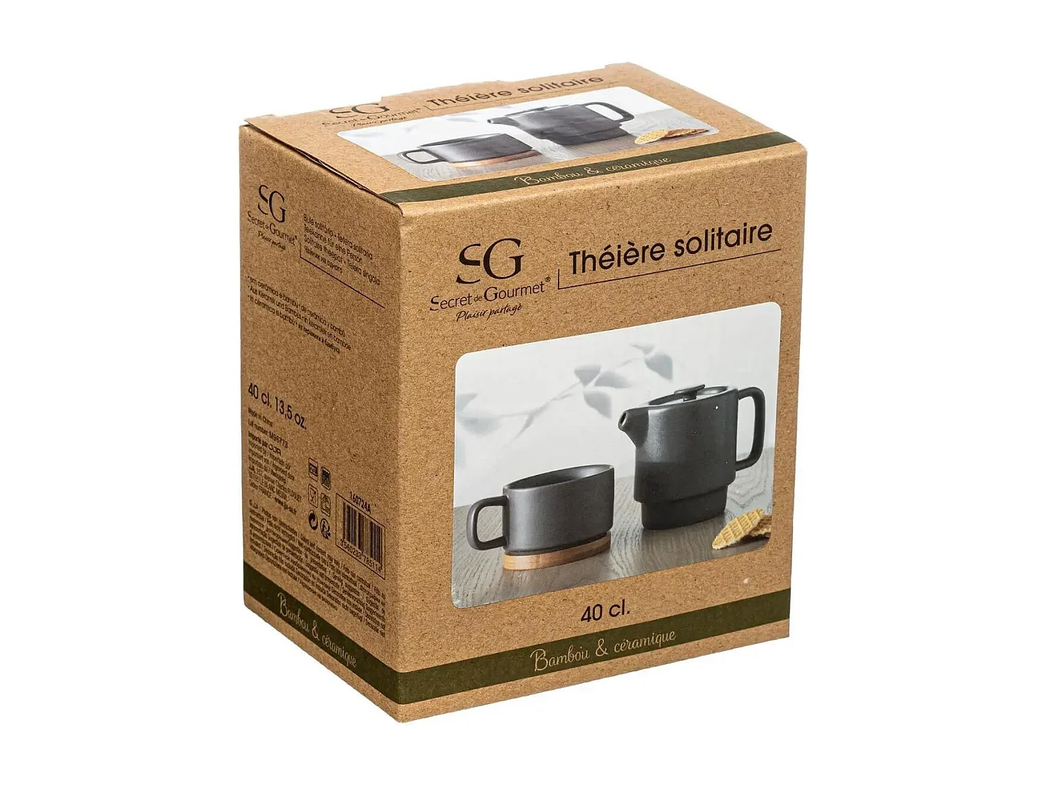 Théière avec Tasse "Nature" 40cl Taupe