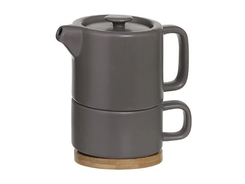 Théière avec Tasse "Nature" 40cl Taupe