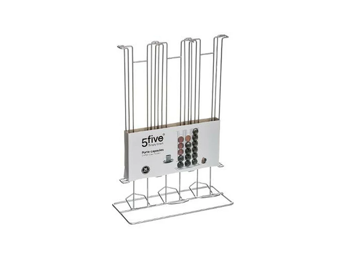 Porte 36 Capsules "Coffee" 31cm Argent