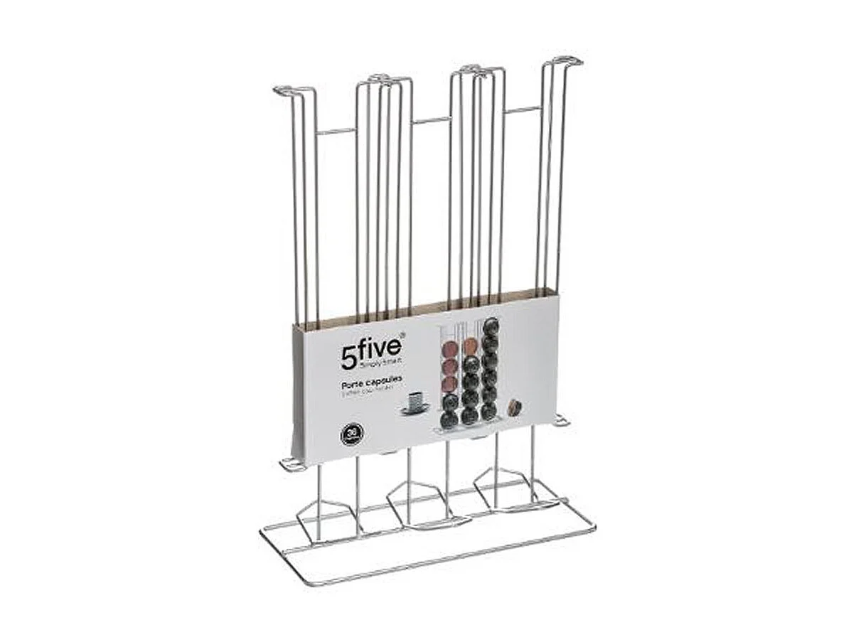 Porte 36 Capsules "Coffee" 31cm Argent