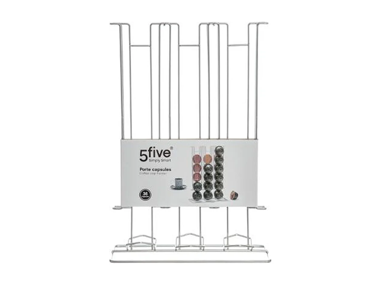 Porte 36 Capsules "Coffee" 31cm Argent