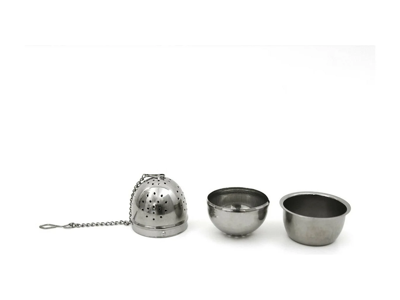 Boule à Thé & Support "Déborde" 5cm Argent