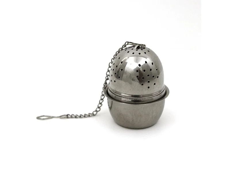 Boule à Thé & Support "Déborde" 5cm Argent