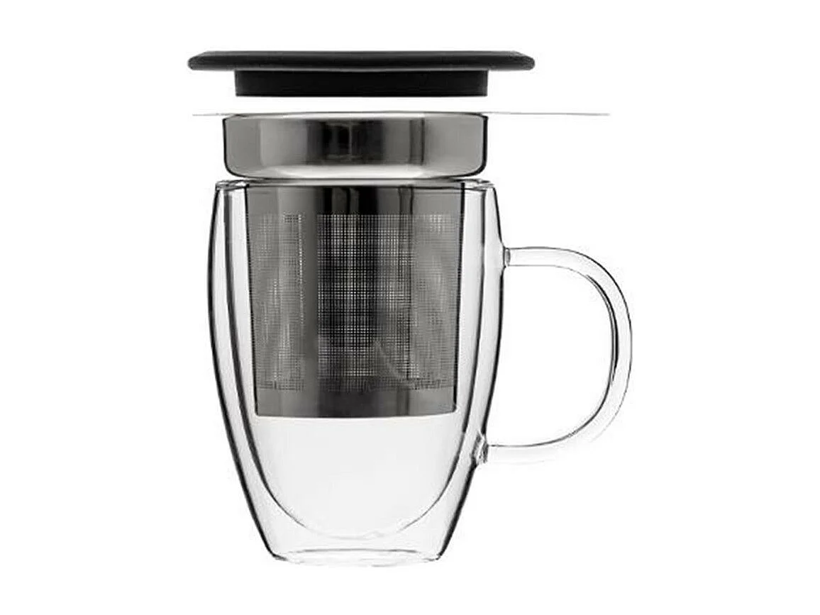 Tisanière Double Paroi "Forte" 30cl Transparent