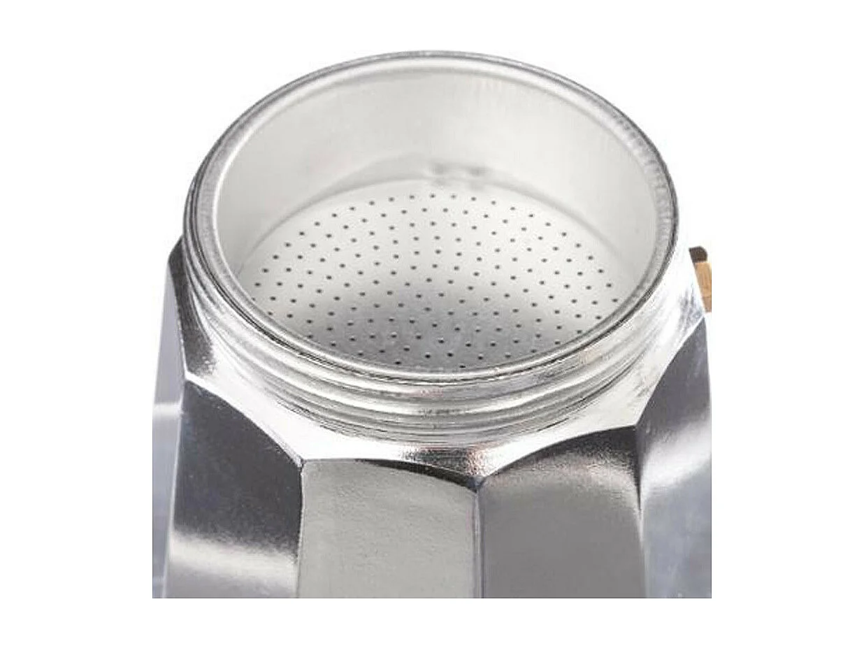 Cafetière Italienne "6 Tasses" 18cm Argent