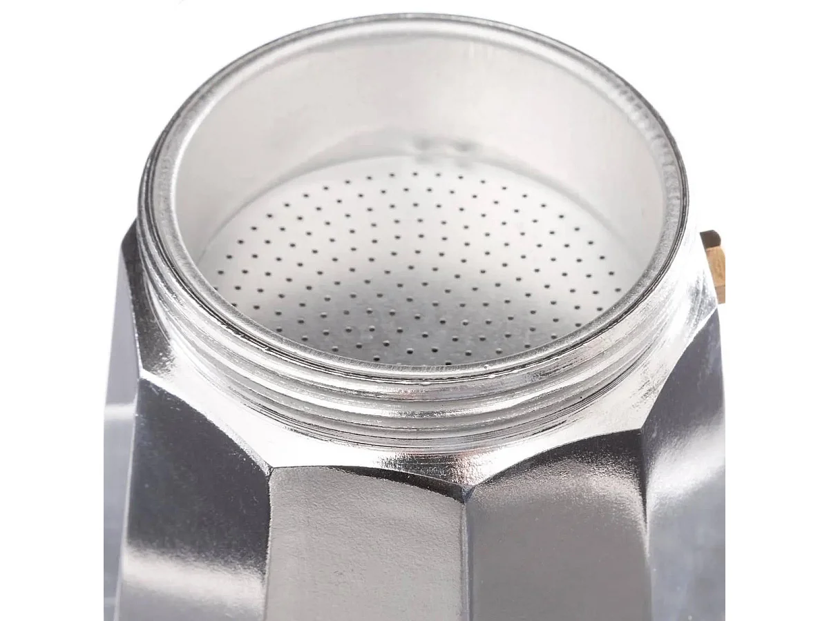 Cafetière Italienne "6 Tasses" 18cm Argent