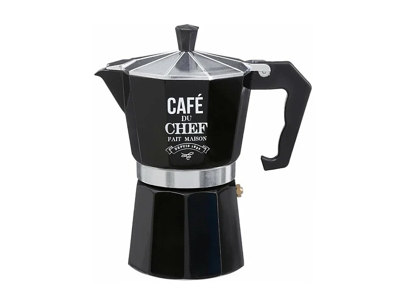 Cafetière en Métal "Italienne" 18cm Noir