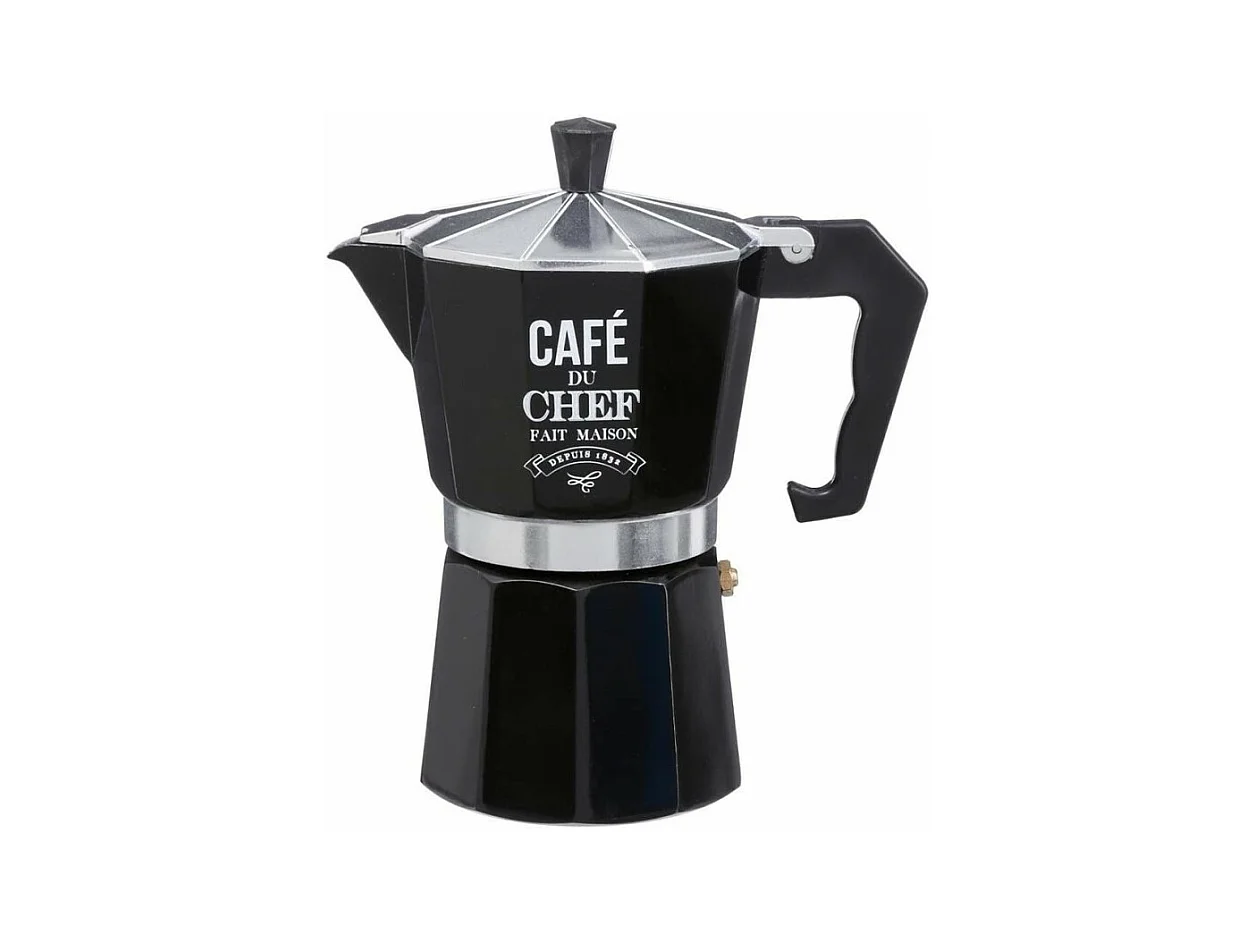 Cafetière en Métal "Italienne" 18cm Noir
