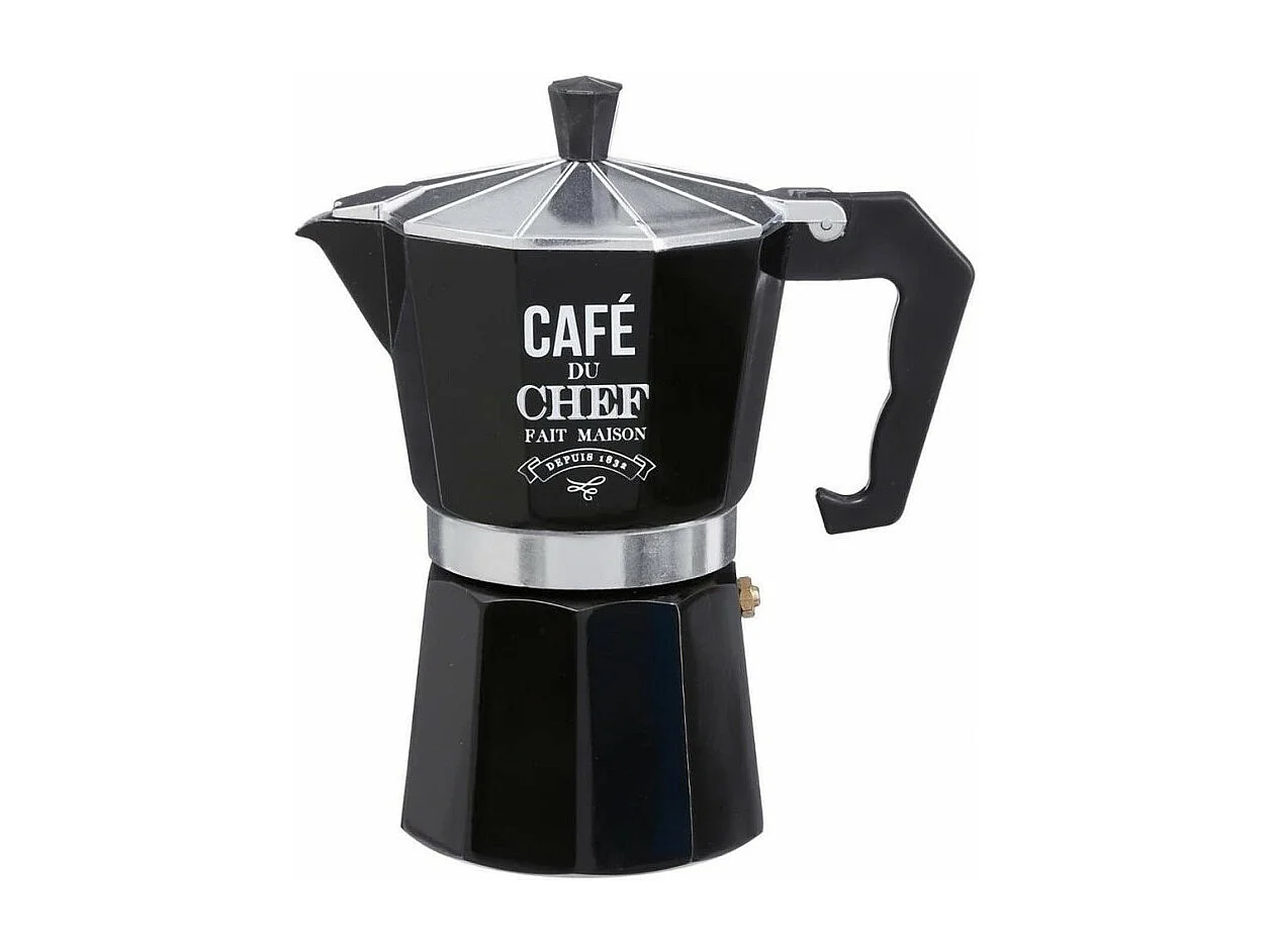 Cafetière en Métal "Italienne" 18cm Noir