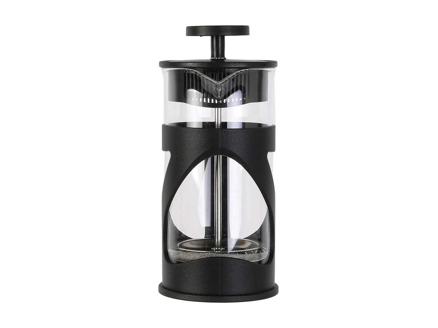 Cafetiere A Piston Noir 35cl 3 Tasses Noir, Transparent