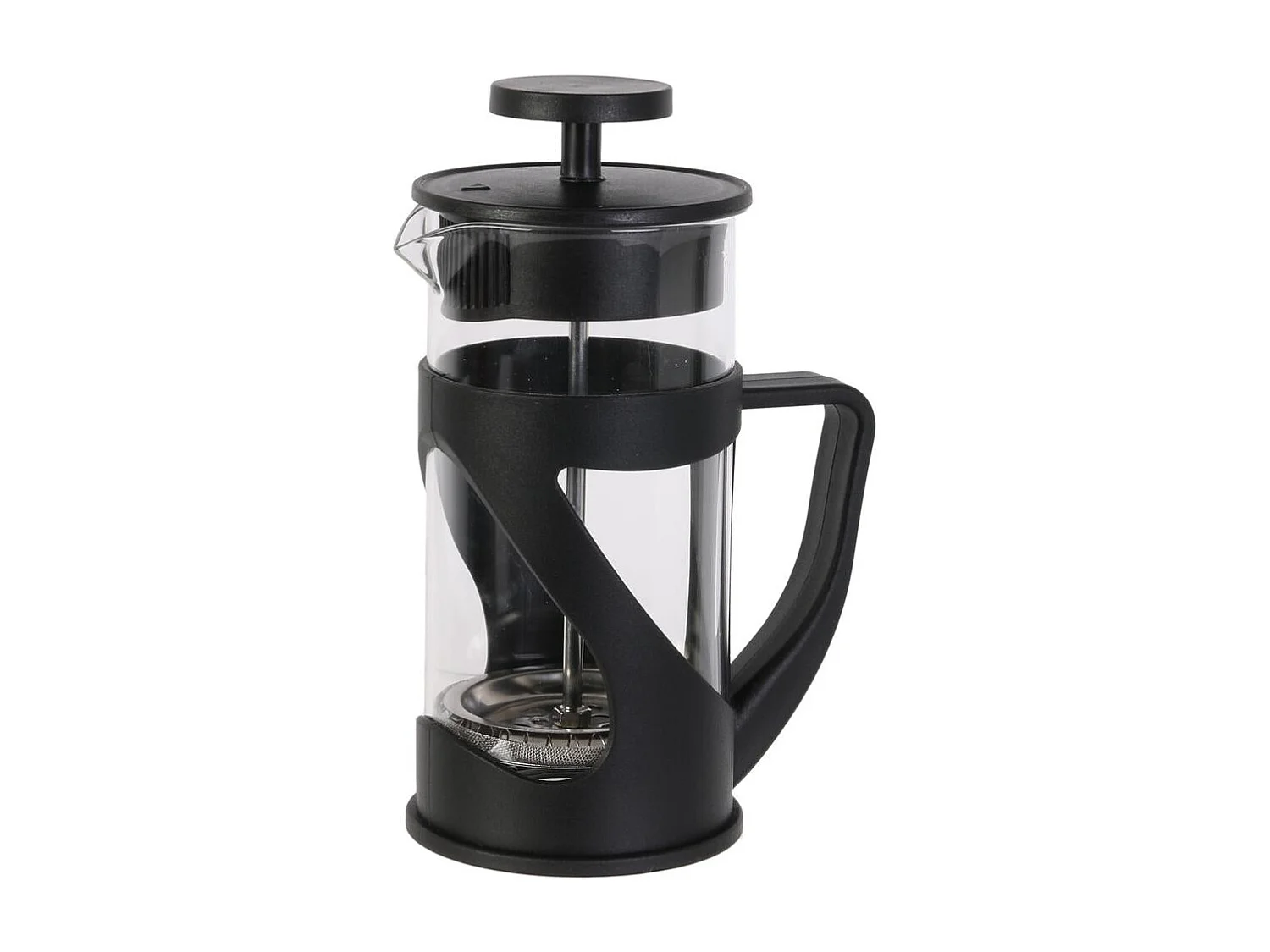 Cafetiere A Piston Noir 35cl 3 Tasses Noir, Transparent