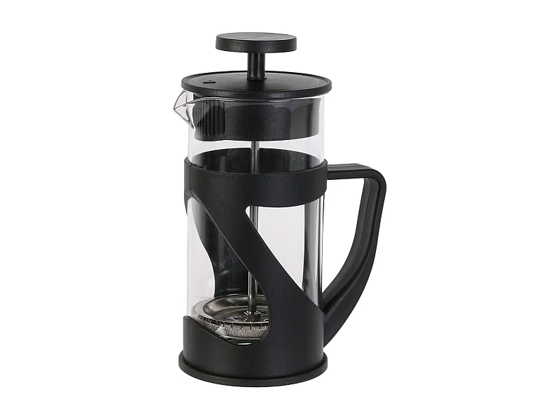 Cafetiere A Piston Noir 35cl 3 Tasses Noir, Transparent