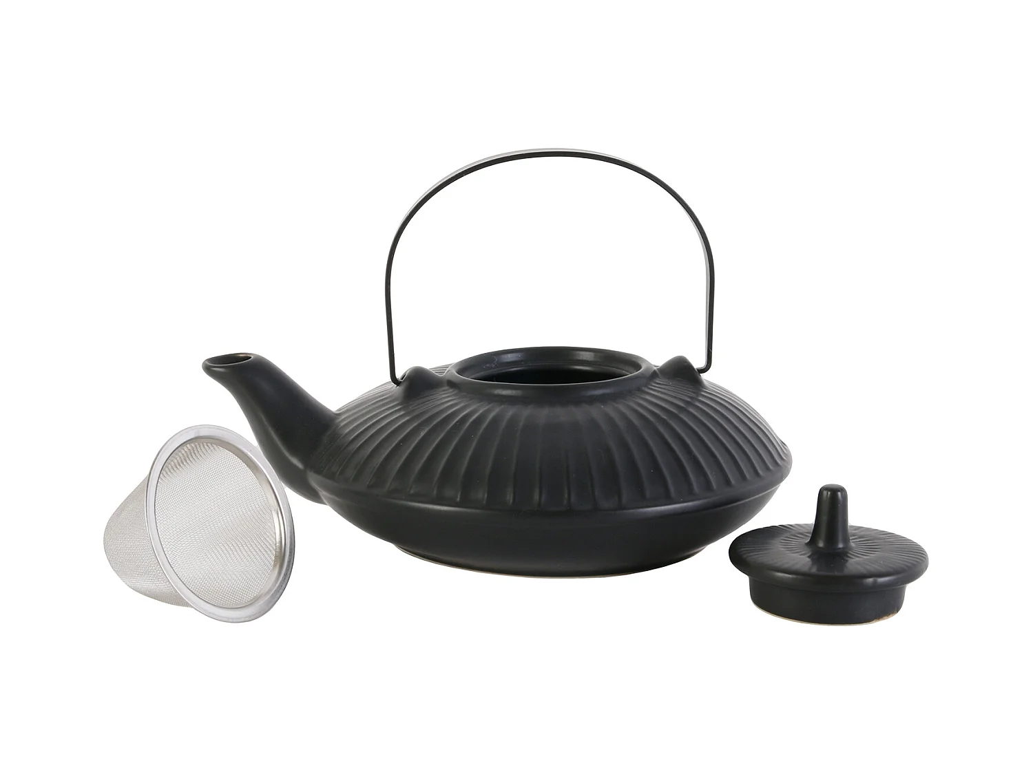 Theiere Chan Ceramique Noire 60cl Noir