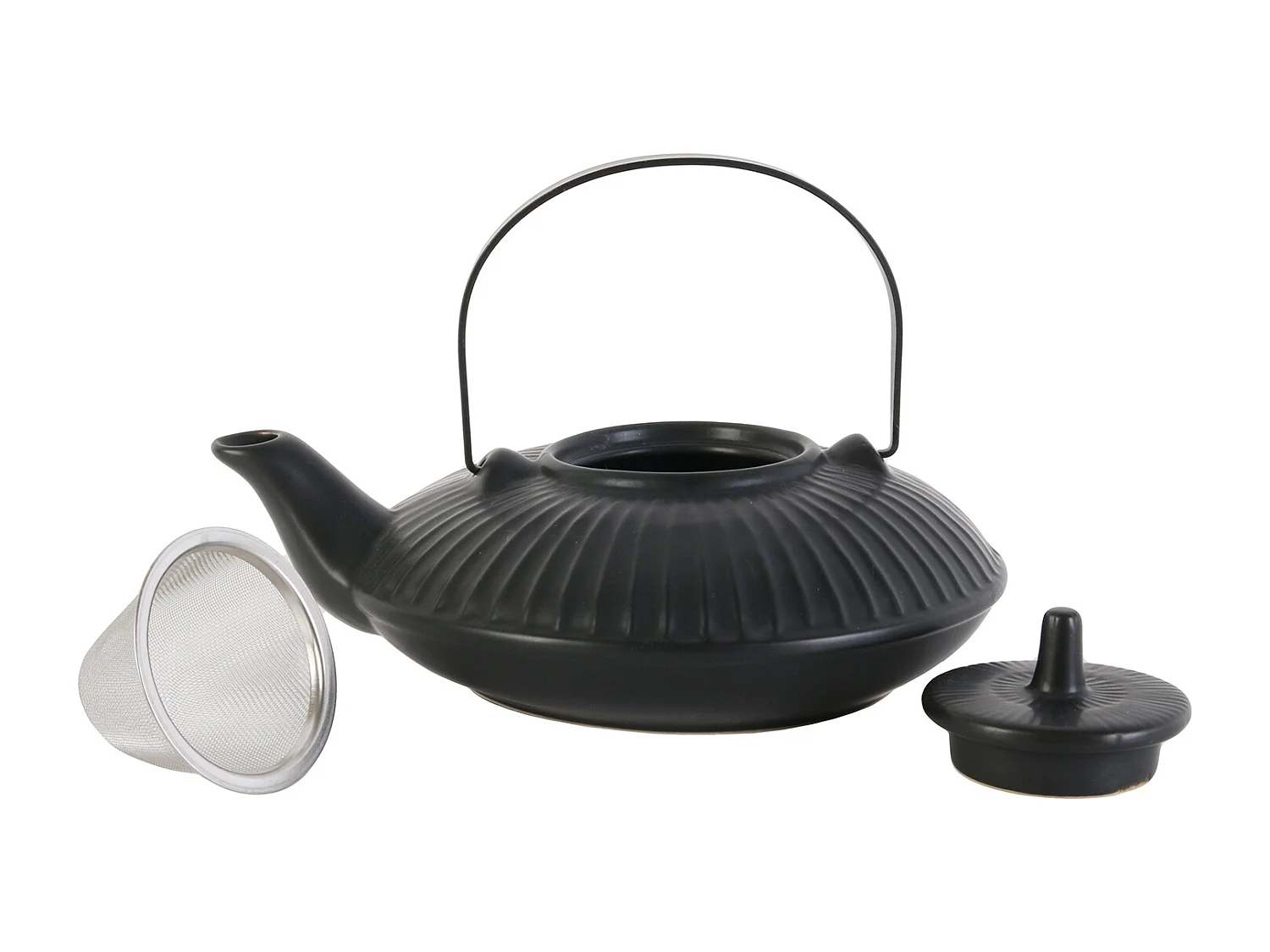 Theiere Chan Ceramique Noire 60cl Noir