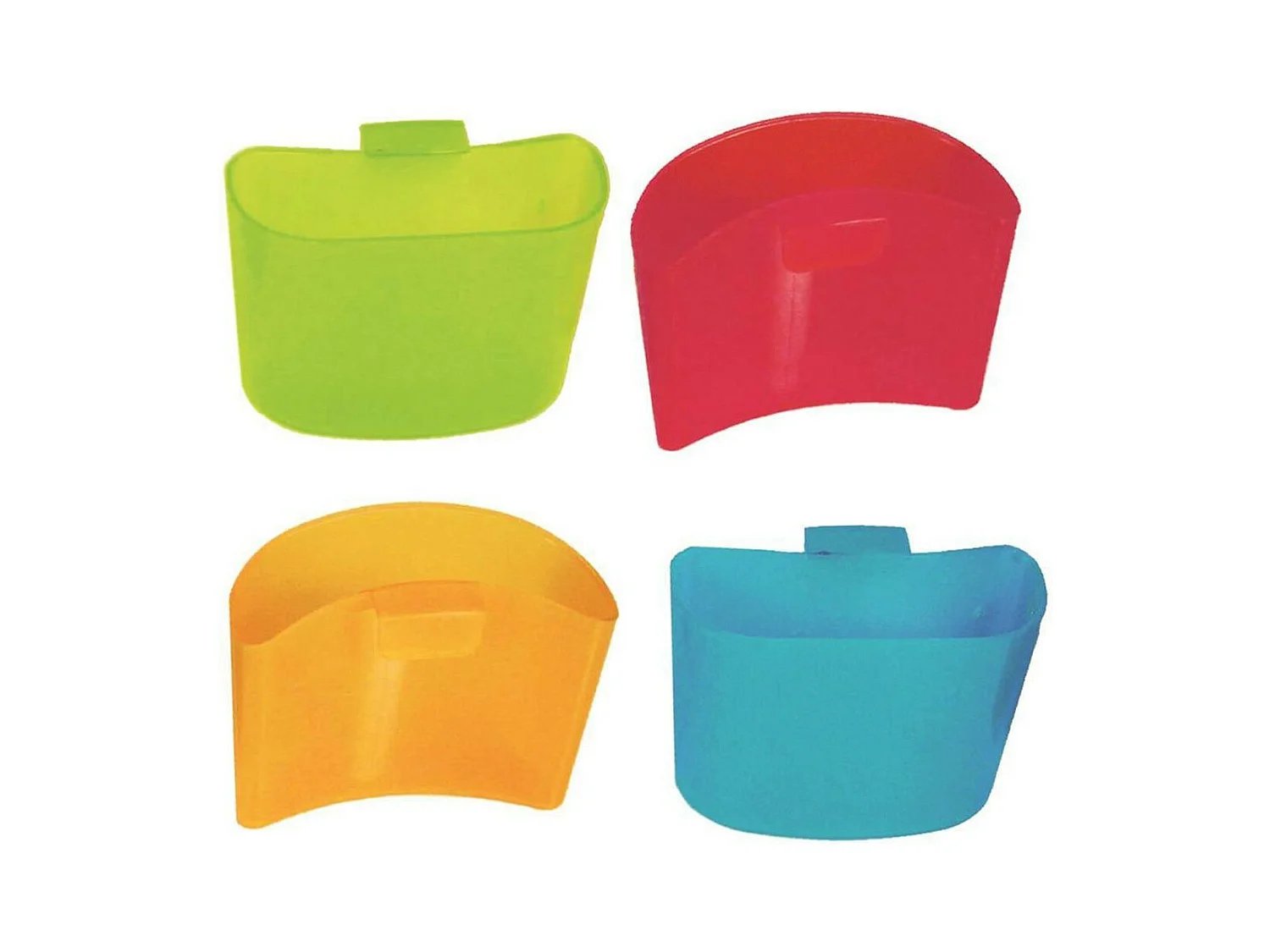 Lot de 4 Reposes Sachet de Thé "Fun" 5cm Multicolore