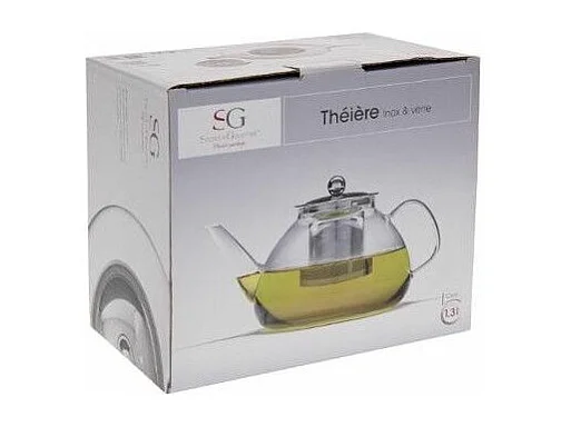 Théière en Verre "Filtre" 24cm Transparent