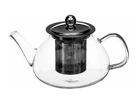 Théière en Verre "Bec" 21cm Argent