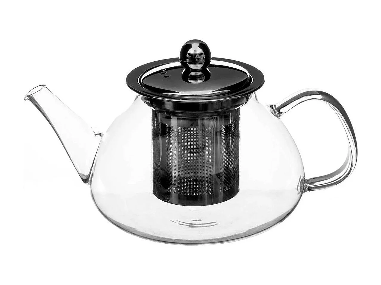 Théière en Verre "Bec" 21cm Argent