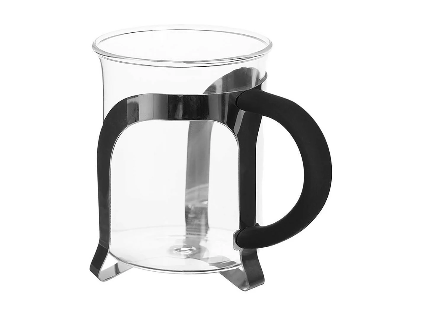 Coffret Cafetière & 2 Tasses "Café" 60cl Noir