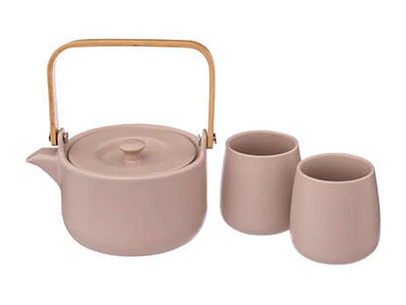 Théière & 2 Mugs "Teapot" 50cl Rose
