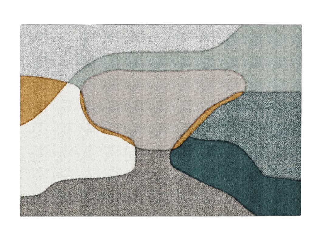 Tapis design à motifs abstraits - 160 x 230 cm - Multicolore - SUROVIA