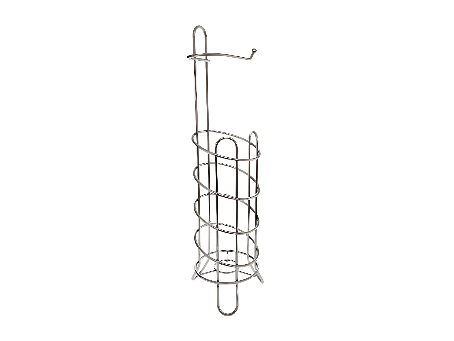 Dérouleur de Papier Toilette "Spirale" 63cm Argent