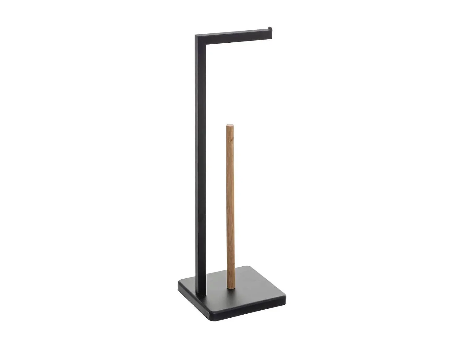 Porte Papier WC en Bambou "Natureo" 64cm Noir