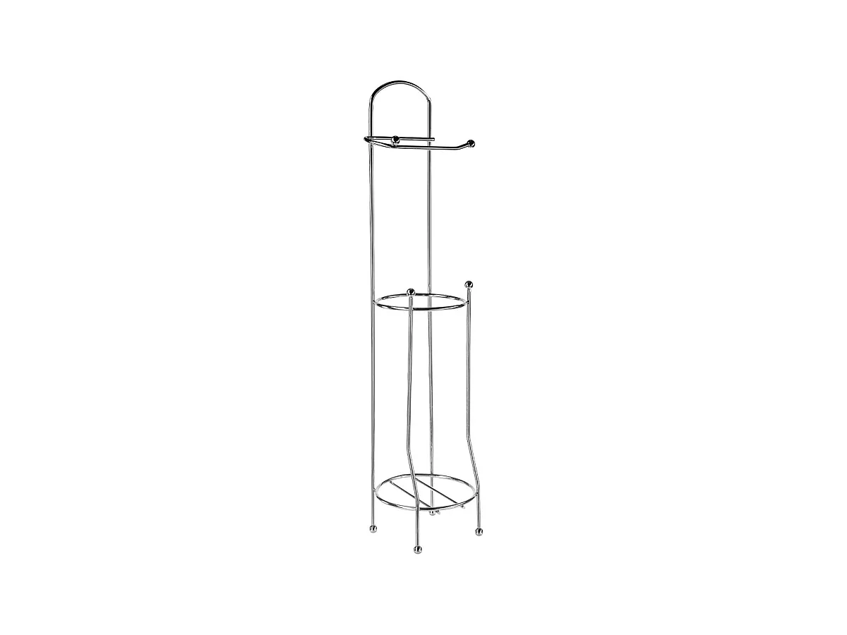 Dérouleur de Papier Toilette "Réserve" 66cm Argent