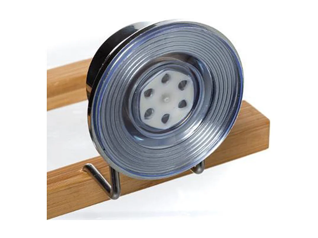 Dérouleur Papier WC Ventouse "Bambou" 15cm Naturel