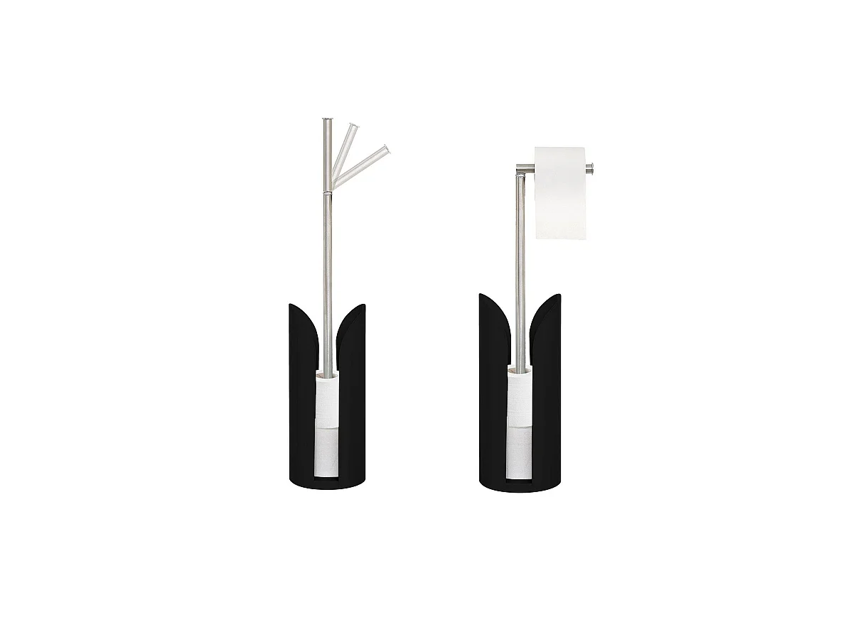 Dérouleur de Papier Toilette "Flexible" 58cm Noir